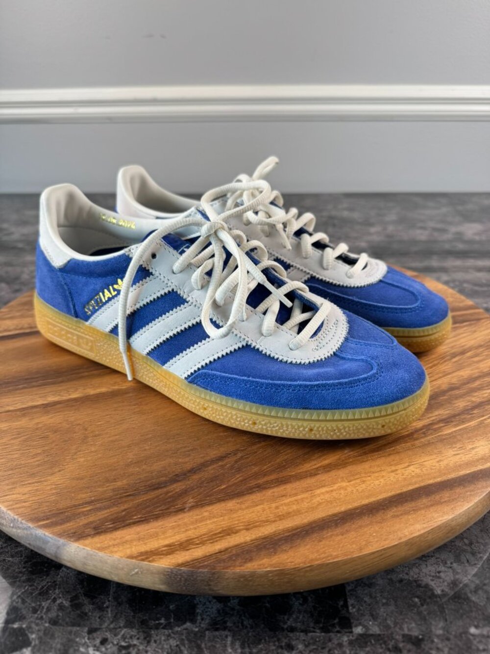 Adidas Men's 8 BlueHandball Spezial 75th Anniversary Sneakers Casual Streetwear